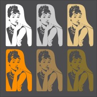 Naklejka Audrey Hepburn 