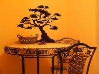 Naklejka welurowa drzewo Bonsai 
